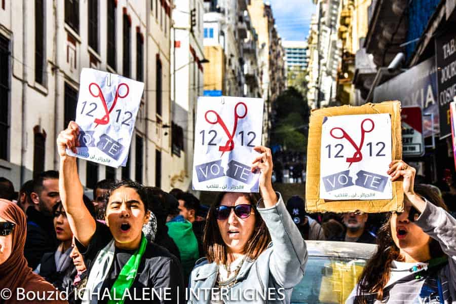 © INTERLIGNES | Manifestation du 11 décembre 2019 à Alger contre l'élection présidentielle