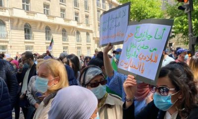 © DR | Des ressortissants algériens protestent en France contre les conditions de réouverture des frontières